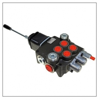 2-section hydraulic distributor with a joystick
